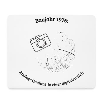 Baujahr 1976 - Mousepad (Querformat) - Weiß - Vorne
