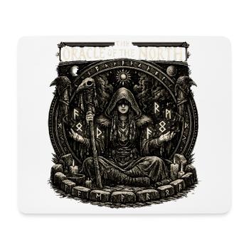 Oracle of the North Rune Circle - Mouse Pad (horizontal) - white - Front