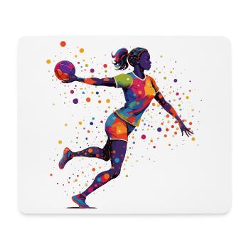 Handball Handballer Handball Trainer Fan Geschenk - Mousepad (Querformat) - Weiß - Vorne