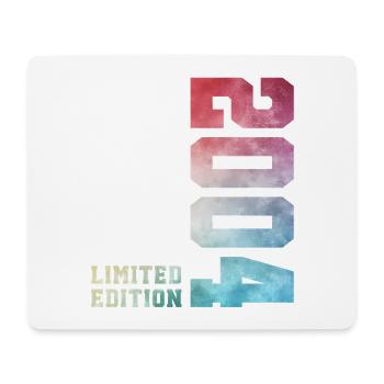 22. Geburtstag Limited Edition 2004 Jahrgang 2004 - Mousepad (Querformat) - Weiß - Vorne