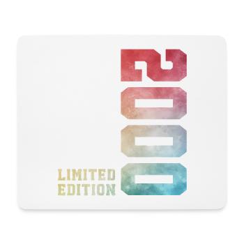 26. Geburtstag Limited Edition 2000 Jahrgang 2000 - Mousepad (Querformat) - Weiß - Vorne