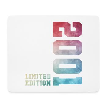 25. Geburtstag Limited Edition 2001 Jahrgang 2001 - Mousepad (Querformat) - Weiß - Vorne