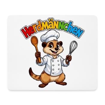 Koch Erdmännchen - Mousepad (Querformat) - Weiß - Vorne