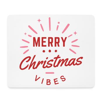 Merry Christmas Vibes Weihnachts Geschenk - Mousepad (Querformat) - Weiß - Vorne
