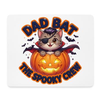 Papa Chauve-souris L’Équipage Effrayant - Tapis de souris (format paysage) - blanc - Devant