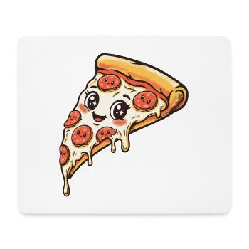 Pizza Slice - Mousepad (Querformat) - Weiß - Vorne