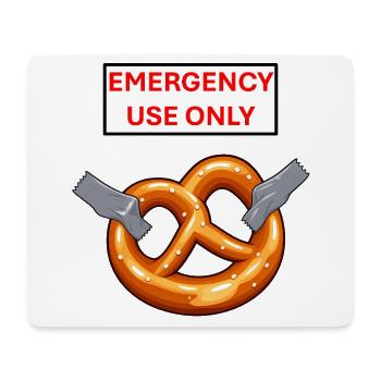 Notfall-Pretzel-Exklusivnutzung - Mousepad (Querformat) - Weiß - Vorne
