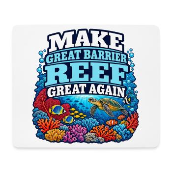 Great Barrier Reef Ozean Wildtierkunst Meereslebewesen - Mousepad (Querformat) - Weiß - Vorne