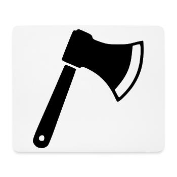 Axt Beil Holzfäller Geschenk  - Mousepad (Querformat) - Weiß - Vorne