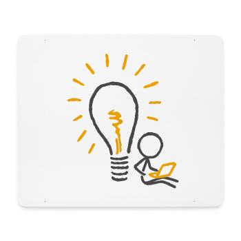 Im Schatten einer Idee (für helle Hintergründe) - Mousepad (Querformat) - Weiß - Vorne