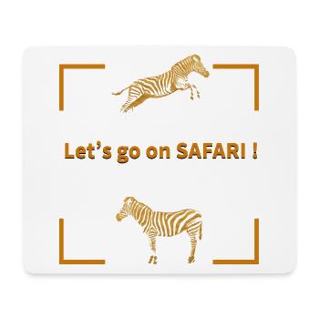 Let's go on SAFARI - Mousepad (Querformat) - Weiß - Vorne