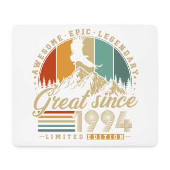 Great Since 1994 Vintage Vintage Birthday - Mouse Pad (horizontal) - white - Front