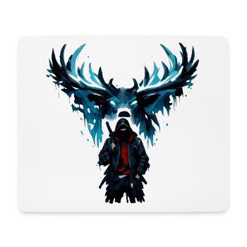 Night Flight Blue Phoenix - Mouse Pad (horizontal) - white - Front