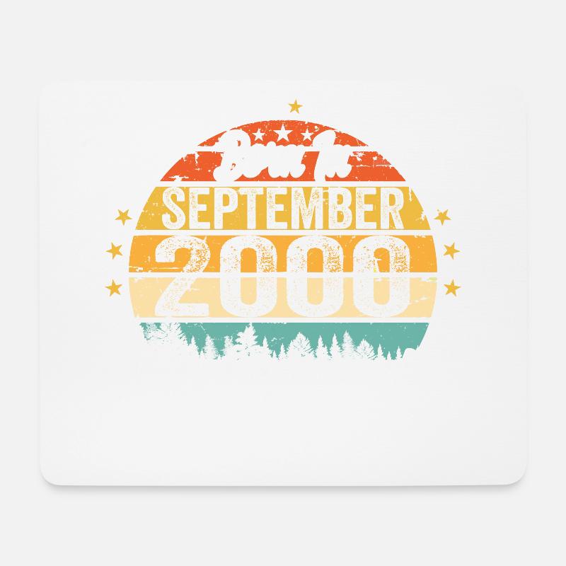 September 2000 Jubiläum 2000 September - Mousepad (Querformat) - Weiß