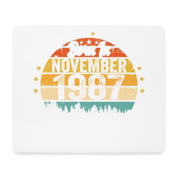 Legendär seit November 1987 - 1987 - Mousepad (Querformat) - Weiß - Vorne