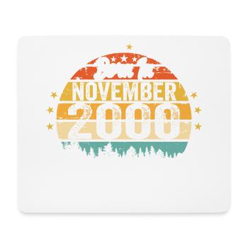 Legendär seit November 2000 - 2000 - Mousepad (Querformat) - Weiß - Vorne