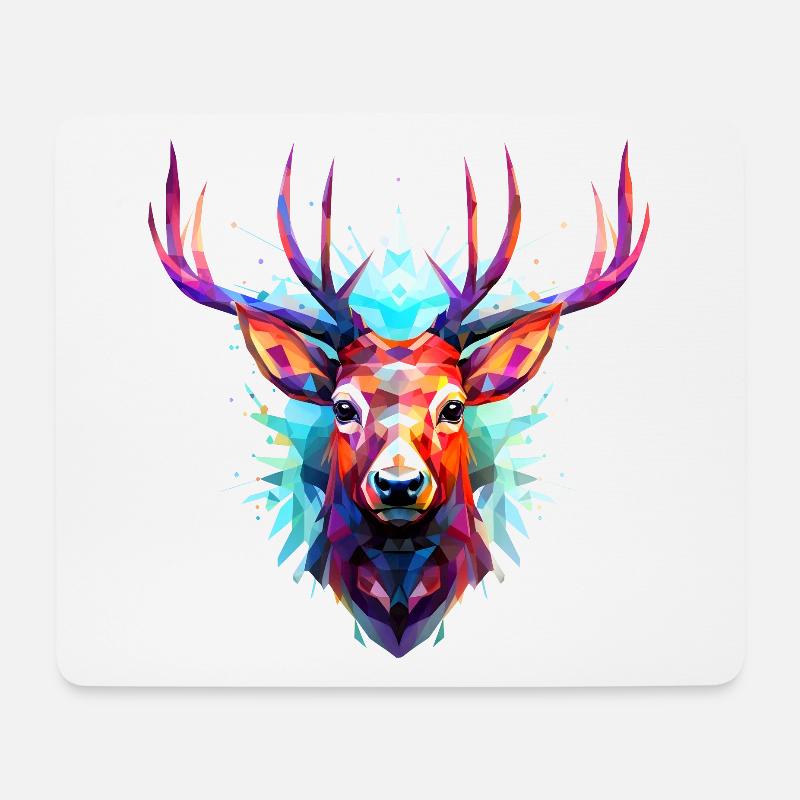 Deer - Mouse Pad (horizontal) - white