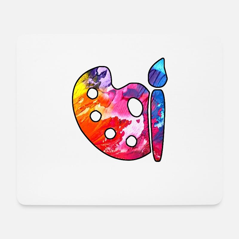 Maler - Mousepad (Querformat) - Weiß
