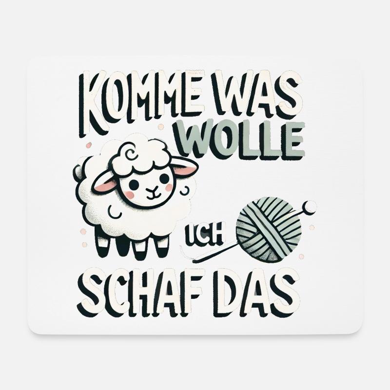 Come what do I want sheep that - Mouse Pad (horizontal) - white