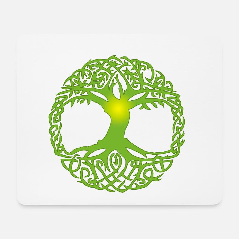 Arbre celtique - Tapis de souris (format paysage) - blanc