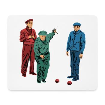 Lyonnaise Sport de pétanque Cadeau - Tapis de souris (format paysage) - blanc - Devant
