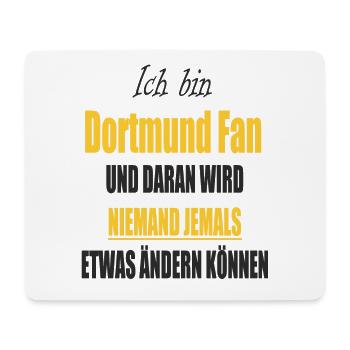Dortmund Fussball Design - Mousepad (Querformat) - Weiß - Vorne