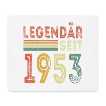 Legendär seit 1953 jahrgang 1953 - Mousepad (Querformat) - Weiß - Vorne