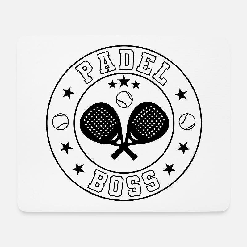Padel Boss black - Mouse Pad (horizontal) - white