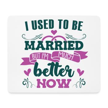 Women Divorce - Mouse Pad (horizontal) - white - Front