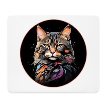 California Spangled Cat Katze in Aquarell - Mousepad (Querformat) - Weiß - Vorne