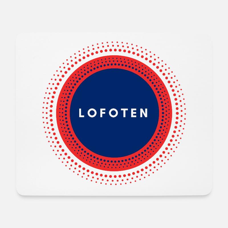 Lofoten Norwegen - Mousepad (Querformat) - Weiß