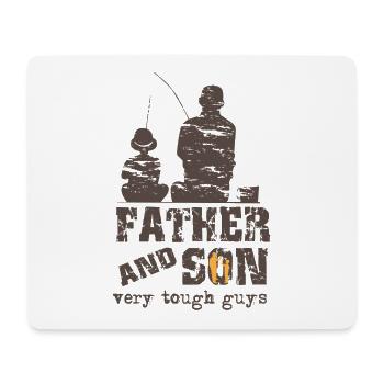 Father and Son - Mousepad (Querformat) - Weiß - Vorne