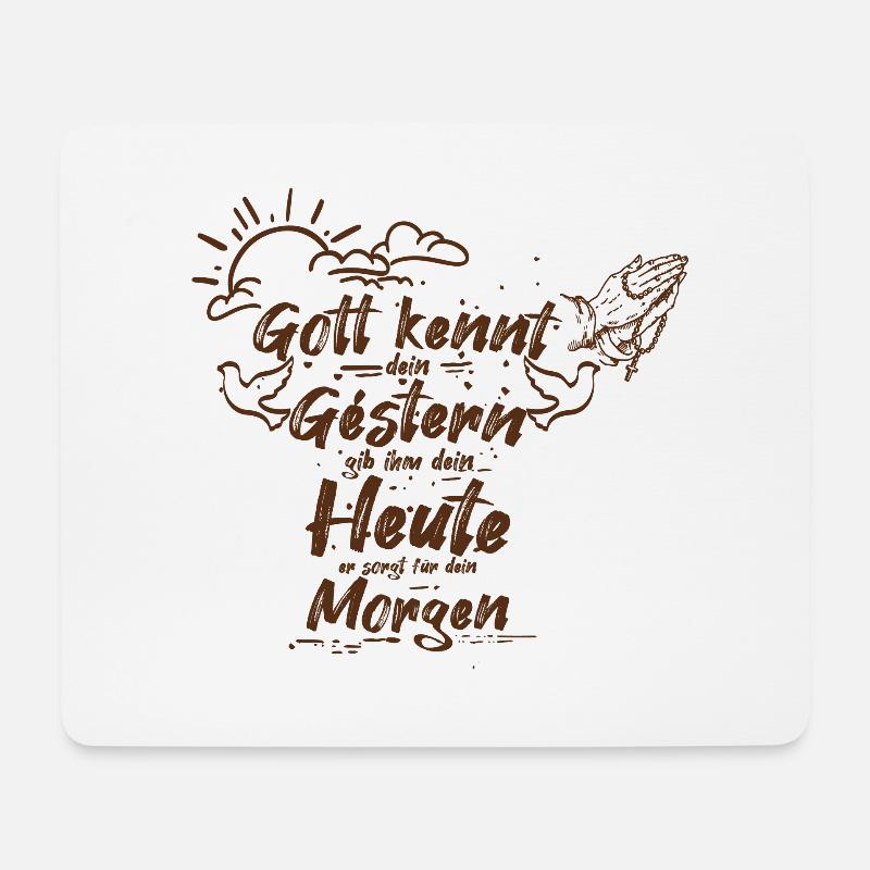Bibelverse - Christlich - Jesus - Mousepad (Querformat) - Weiß