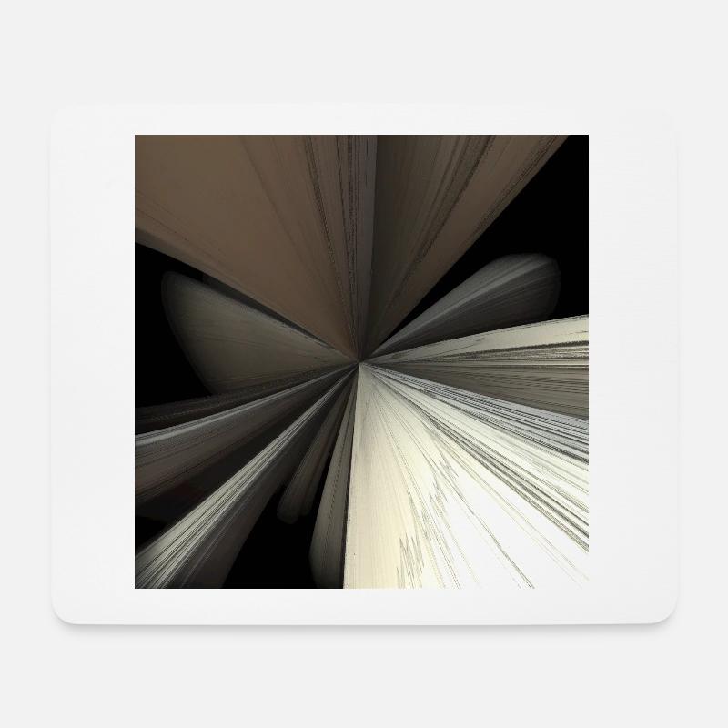 3D Digitale Kunst - fraktal abstrakt cool - Mousepad (Querformat) - Weiß