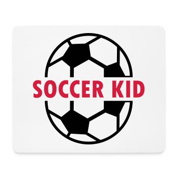 Soccer kid (zwei Fußballhälften) - Mousepad (Querformat) - Weiß - Vorne