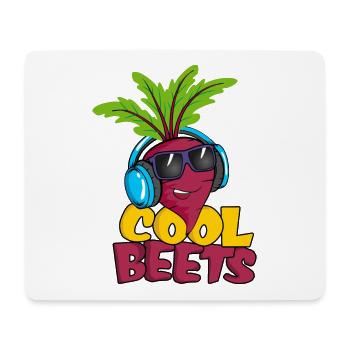 Kühle Rüben - Mousepad (Querformat) - Weiß - Vorne