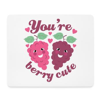 Beere Niedlich - Mousepad (Querformat) - Weiß - Vorne