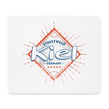 Kiel Deutschland Stadt Skyline Heimat Liebe - Mousepad (Querformat) - Weiß - Vorne