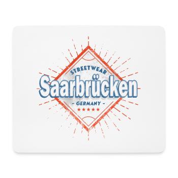 Sarrebruck Allemagne Ville Skyline Home Love - Tapis de souris (format paysage) - blanc - Devant