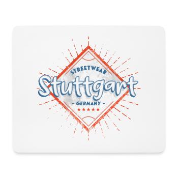 Stuttgart Deutschland Stadt Skyline Heimat Liebe - Mousepad (Querformat) - Weiß - Vorne
