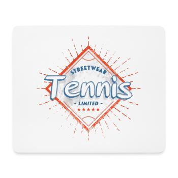 Tennis Vintage Retro Tennis Player Player Sport - Mouse Pad (horizontal) - white - Front