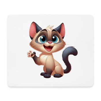 Siamese 13 - Mouse Pad (horizontal) - white - Front