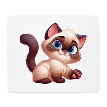 siamois 18 - Tapis de souris (format paysage) - blanc - Devant