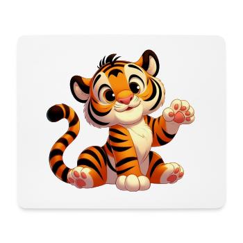 Tiger 6 - Mouse Pad (horizontal) - white - Front