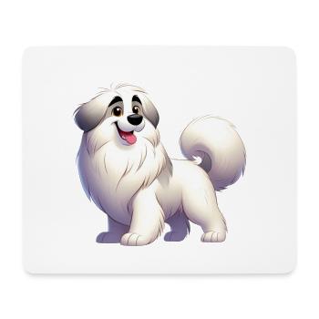 Pyrenean Shepherd Dog - Mouse Pad (horizontal) - white - Front