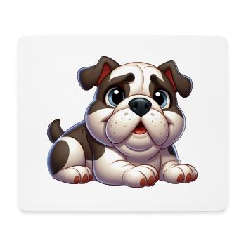 English Bulldog 3 - Mouse Pad (horizontal) - white - Front