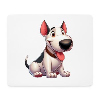 bull terrier - Tapis de souris (format paysage) - blanc - Devant
