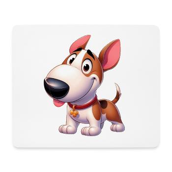 bull terrier - Mouse Pad (horizontal) - white - Front