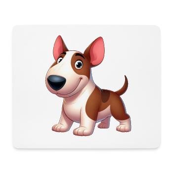 bull terrier - Tapis de souris (format paysage) - blanc - Devant