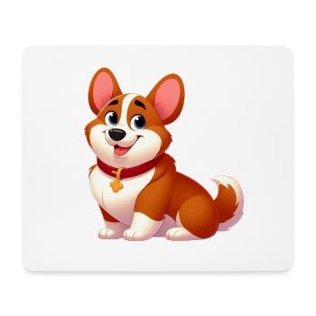 Corgi 16 - Mouse Pad (horizontal) - white - Front
